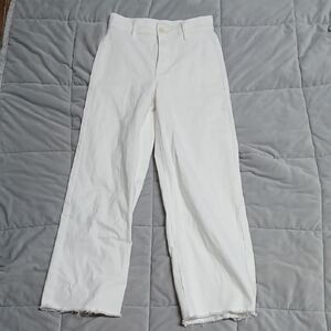 Guc Oat New York White Wide Leg High-Waisted Denim Jeans Size 4/27